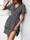 Casual all-match spring and summer sexy short dress