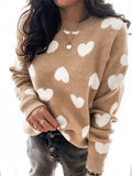New women's sweater pullover love sweater